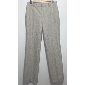 Lauren Ralph Lauren Lambswool Dress Pants Womens 8 Gray Trouser Wide Leg Pocket